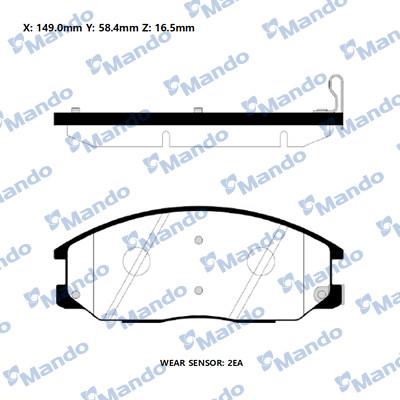 Mando RMPH27NS - Kit pastiglie freno, Freno a disco autozon.pro