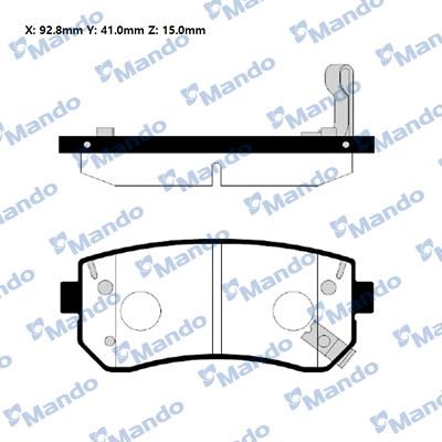 Mando RMPK46NS - Kit pastiglie freno, Freno a disco autozon.pro