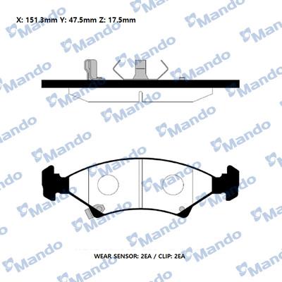 Mando RMPK05NS - Kit pastiglie freno, Freno a disco autozon.pro