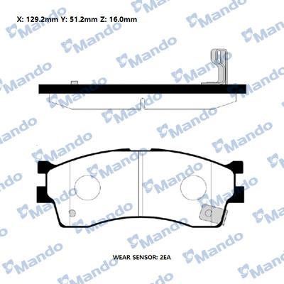 Mando RMPK12NS - Kit pastiglie freno, Freno a disco autozon.pro