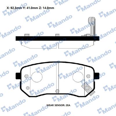 Mando RMPK30NS - Kit pastiglie freno, Freno a disco autozon.pro