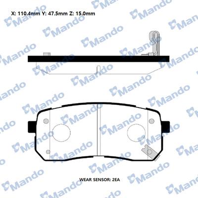 Mando RMPK33NS - Kit pastiglie freno, Freno a disco autozon.pro