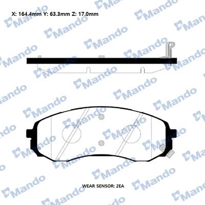 Mando RMPK32NS - Kit pastiglie freno, Freno a disco autozon.pro