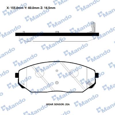 Mando RMPK20NS - Kit pastiglie freno, Freno a disco autozon.pro