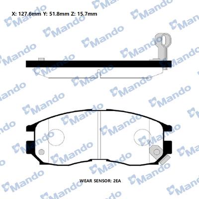 Mando RMPM04 - Kit pastiglie freno, Freno a disco autozon.pro