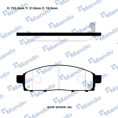 Mando RMPM05NS - Kit pastiglie freno, Freno a disco autozon.pro