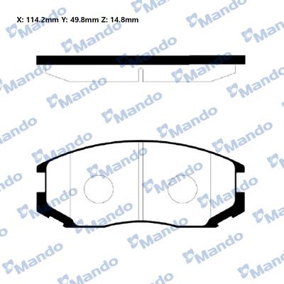 Mando RMPM01NS - Kit pastiglie freno, Freno a disco autozon.pro