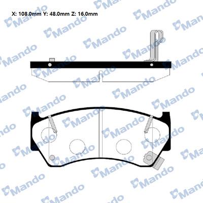 Mando RMPN01NS - Kit pastiglie freno, Freno a disco autozon.pro