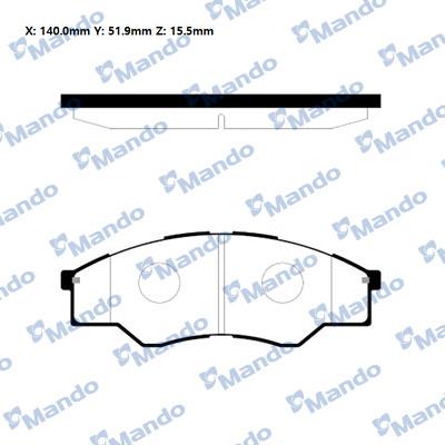 Mando RMPT06 - Kit pastiglie freno, Freno a disco autozon.pro