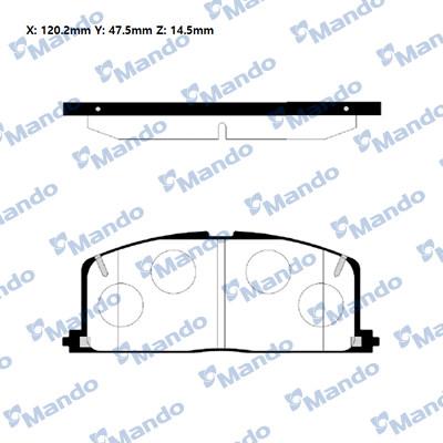 Mando RMPT01NS - Kit pastiglie freno, Freno a disco autozon.pro