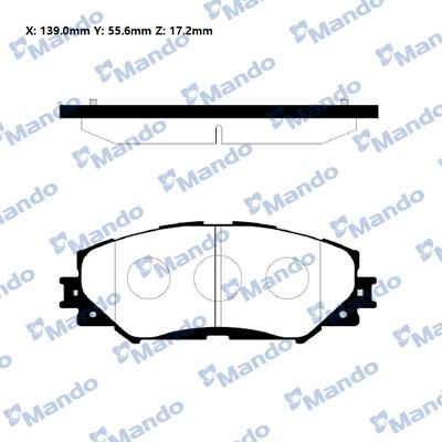 Mando RMPT08NS - Kit pastiglie freno, Freno a disco autozon.pro