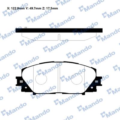 Mando RMPT12NS - Kit pastiglie freno, Freno a disco autozon.pro