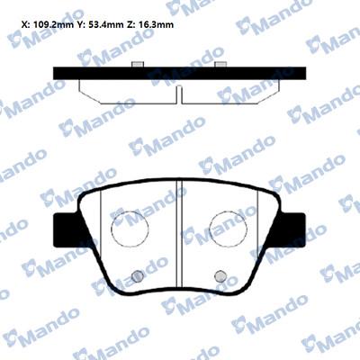 Mando RMPU02NS - Kit pastiglie freno, Freno a disco autozon.pro