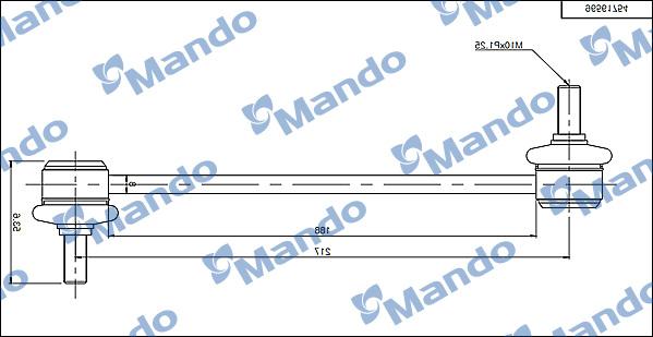 Mando SLD0003 - Asta / Puntone, Stabilizzatore autozon.pro