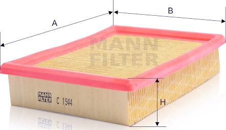 Mann-Filter C 1944 - Filtro aria autozon.pro