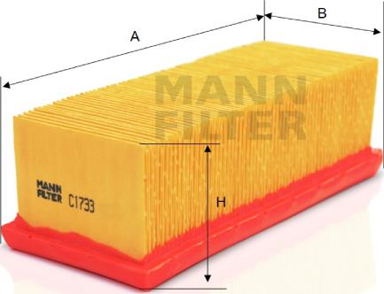 Mann-Filter C 1733 - Filtro aria autozon.pro