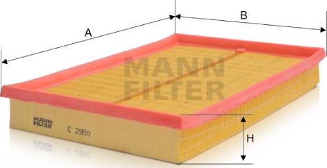 Mann-Filter C 2990 - Filtro aria autozon.pro