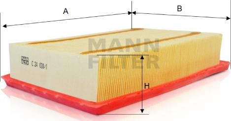 Mann-Filter C 24 028/1 - Filtro aria autozon.pro