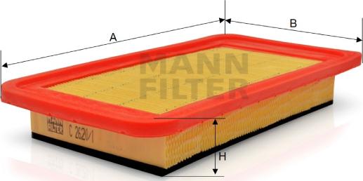 Mann-Filter C 2620/1 - Filtro aria autozon.pro