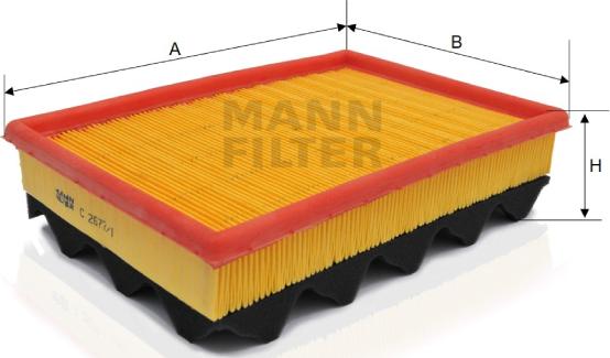 Mann-Filter C 2677/1 - Filtro aria autozon.pro