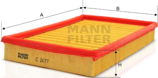 Mann-Filter C 2677 - Filtro aria autozon.pro