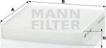 Mann-Filter CU 1827 - Filtro, Aria abitacolo autozon.pro