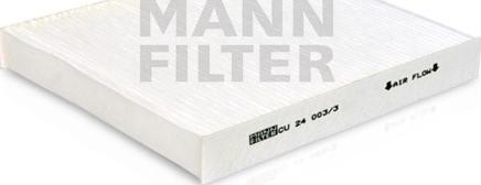 Mann-Filter CU 24 003/3 - Filtro, Aria abitacolo autozon.pro