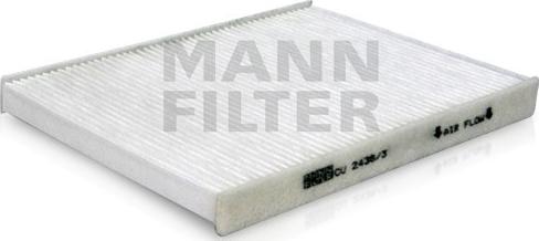 Mann-Filter CU 2436/3 - Filtro, Aria abitacolo autozon.pro