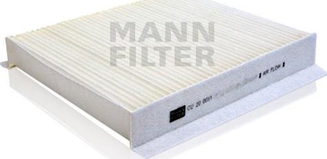 Mann-Filter CU 20 001/1 - Filtro, Aria abitacolo autozon.pro