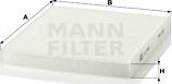 Mann-Filter CU 23 009 - Filtro, Aria abitacolo autozon.pro