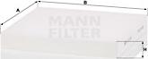 Mann-Filter CU 23 024 - Filtro, Aria abitacolo autozon.pro