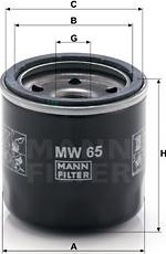 Mann-Filter MW 65 - Filtro olio autozon.pro