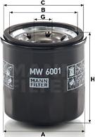 Mann-Filter MW 6001 - Filtro olio autozon.pro