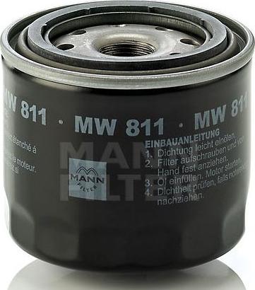 Mann-Filter MW 811 - Filtro olio autozon.pro