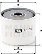 Mann-Filter P 917/2 x - Filtro carburante autozon.pro