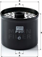 Mann-Filter P 917 x - Filtro carburante autozon.pro