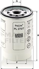 Mann-Filter PL 270/7 x - Filtro carburante autozon.pro