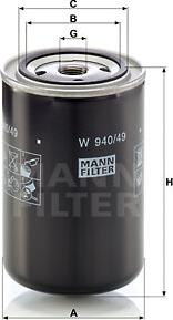 Mann-Filter W 940/49 - Filtro olio autozon.pro