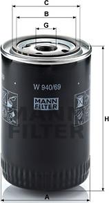 Mann-Filter W 940/69 - Filtro olio autozon.pro