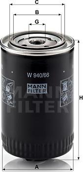 Mann-Filter W 940/66 - Filtro olio autozon.pro