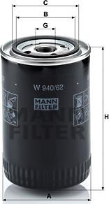 Mann-Filter W 940/62 - Filtro olio autozon.pro