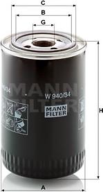 Mann-Filter W 940/34 - Filtro olio autozon.pro