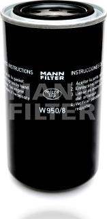 Mann-Filter W 950/8 - Filtro idraulico, Sterzo autozon.pro