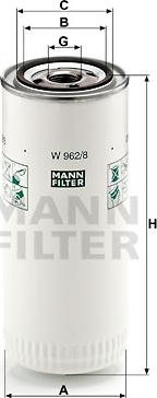 Mann-Filter W 962/8 - Filtro olio autozon.pro