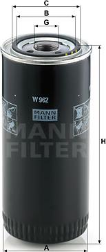 Mann-Filter W 962 - Filtro olio autozon.pro