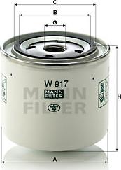 Mann-Filter W 917 - Filtro olio autozon.pro