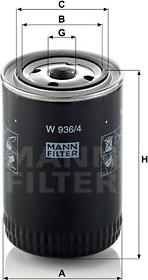 Mann-Filter W 936/4 - Filtro olio autozon.pro