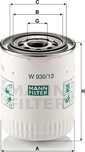 Mann-Filter W 930/13 - Filtro olio autozon.pro