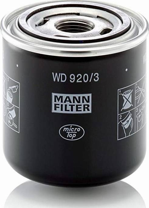 Mann-Filter W 920/3 - Filtro olio autozon.pro