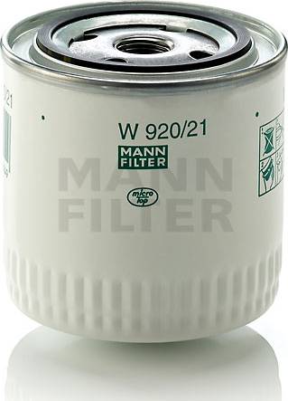 Mann-Filter W 920/21 (10) - Filtro olio autozon.pro